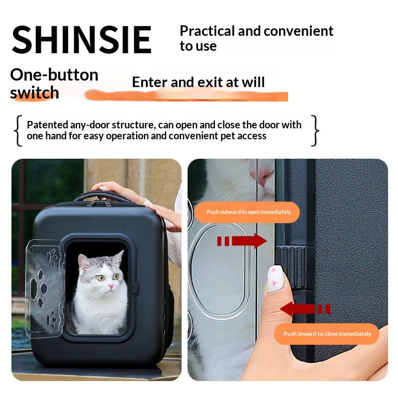 Mochila Cápsula Espacial para Gatos y Perros — Paseos con Estilo