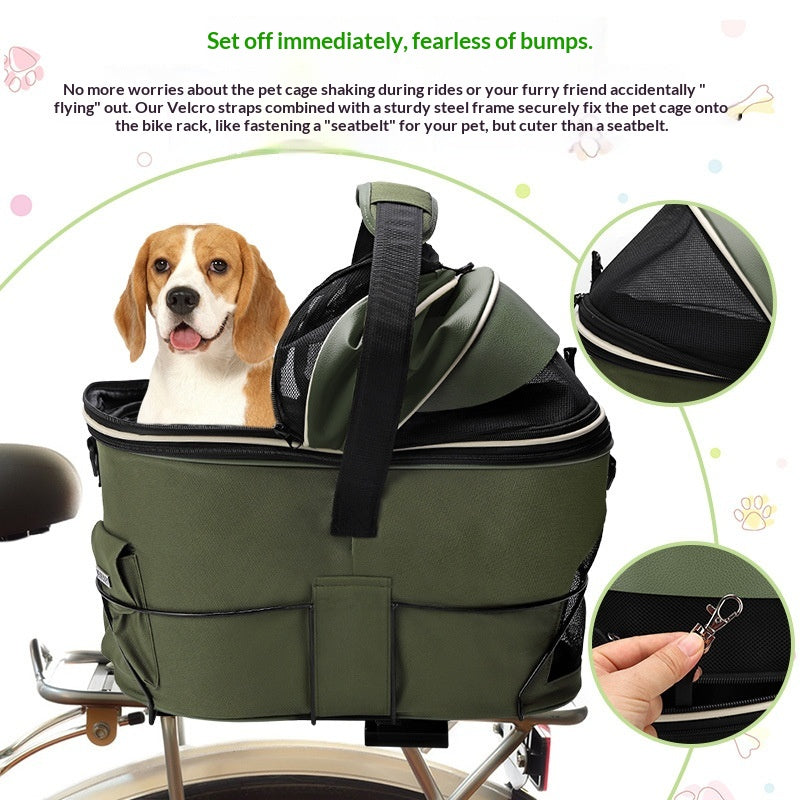 Canasta Trasera para Bicicleta — Paseos en Bici con tu Mascota