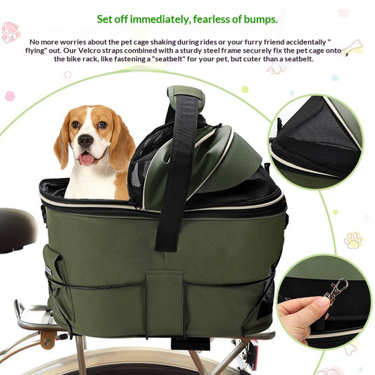 Canasta Trasera para Bicicleta — Paseos en Bici con tu Mascota